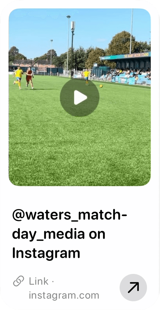 Saved Instagram video link