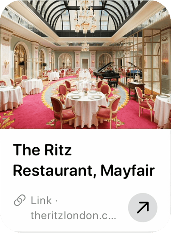 Saved link to The Ritz Restaurant