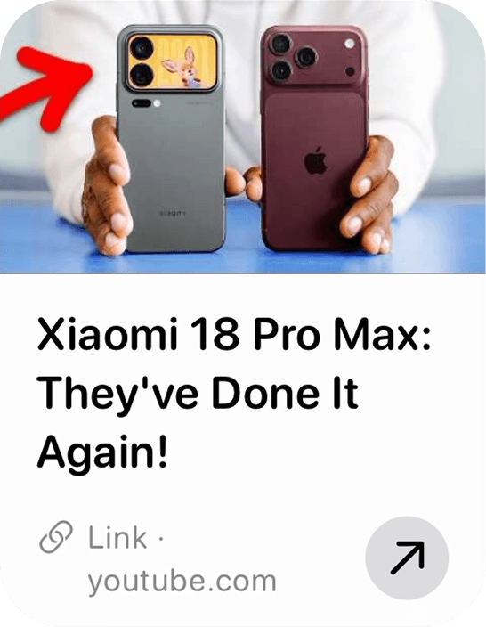 Saved YouTube video link